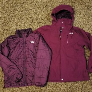 Womens North Face triclimate coat sz M
